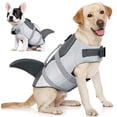 thumbnail image 1 of Chaleco salvavidas AOFITEE Shark Ripstop con flotabilidad para perros, 1 of 6