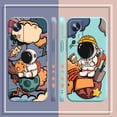 thumbnail image 5 of Case For Xiaomi 13 12 12S 11 11T 10 10S 9 9SE 8 8SE Pro Ultra Lite Colour Simple Liquid Silicone Case Cartoon Space Astronaut, 5 of 5