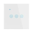 thumbnail image 1 of 1/2/3/4 Gang White For Smart WiFi Wall Light Switch Touch Panel, 1 of 9