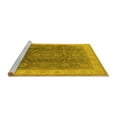 thumbnail image 2 of Ahgly Company Machine Washable Indoor Rectangle Oriental Yellow Traditional Area Rugs, 7' x 9', 2 of 4
