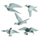 thumbnail image 5 of Resina 3D de gaviota Arte de pared Escultura Decoración Sunnimix Colgante 3D Gaviota voladora, 5 of 8