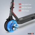 thumbnail image 4 of (Secondhand) Hiboy S2 Pro Electric Scooter for Adults 500W Motor 10" Solid Tires 25 Miles Long-Range & 19 MPH Max Speed Folding Commuter eScooter, 4 of 8