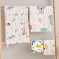 thumbnail image 5 of Toalla para niños Algodón de alta densidad Seis capas absorbente Bebé Materno Recién nacido Toalla de gasa Toalla no sensible a la piel (5 piezas, color aleatorio) Sincero Electrónica, 5 of 5