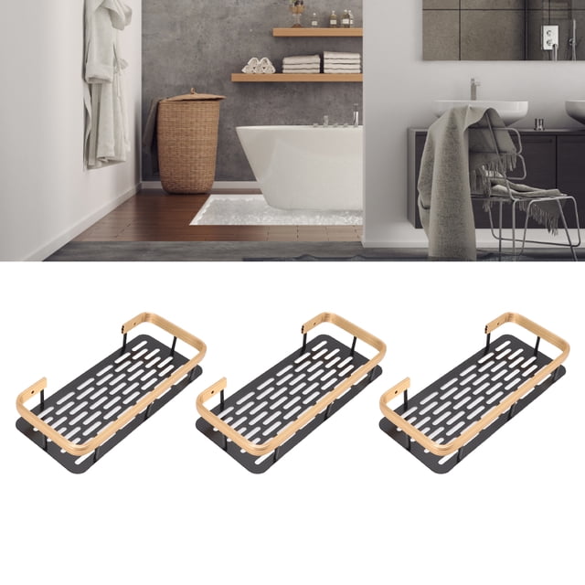 Canasta de Ducha, 3 Capas Rack de Almacenamiento de Ducha Rectángulo de Carga Alta Rectángulo Ahorro de Espacio para el Hogar