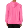 thumbnail image 3 of SUDADERA CON CAPUCHA INSPIRADA CHIC PARA HOMBRE DE MANGA LARGA SÓLIDA CON CORDÓN PULLOVER 2XL ROJO ROSA, 3 of 7