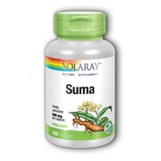 Solaray Suma Root 500mg | Adaptogenic Herb for Healthy Stress & Immune Function Support | Naturally Plant Sterols | Non-GMO & Vegan | 100 VegCaps