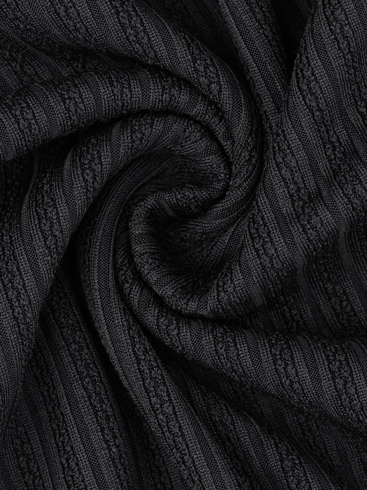 INSPIRE CHIC Women's Chemise Sleepdress Ribbed Knit Lace Button Down Spaghetti Strap Camisole Lingerie Nightie S Black