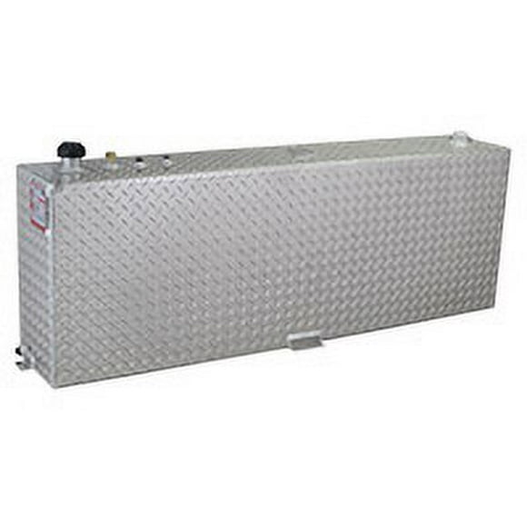 RDS Tanks Liquid Transfer Tank 73200 DOT Approved; Gasoline or Diesel; 90 Gallon Capacity; Rectangle; Diamond Tread; Aluminum; Used For Transferring Fuel To Automobiles/Boats/4-Wheelers/Generators