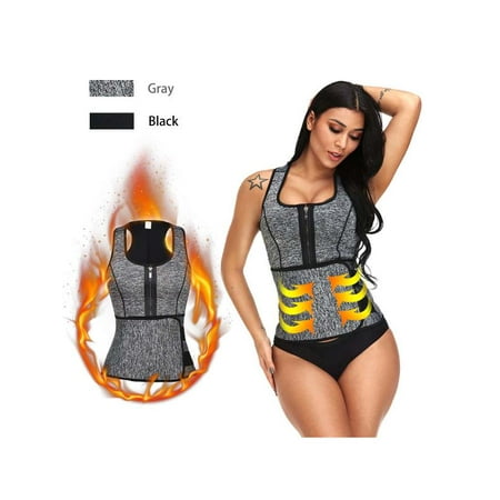 Waist Trainer Gym Corset Women Corset Slimming Zipper Shapewear Gym Sport Vest Waist Training Belt Lose Weight Perspire Underwear Bodysuit Body Shaper With Zipper ()