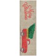 thumbnail image 2 of Addison Rugs Dream Shag Premium Machine Washable Transitional Truck & Tree Red Runner Rug, 2'3" x 7'6", 2 of 8