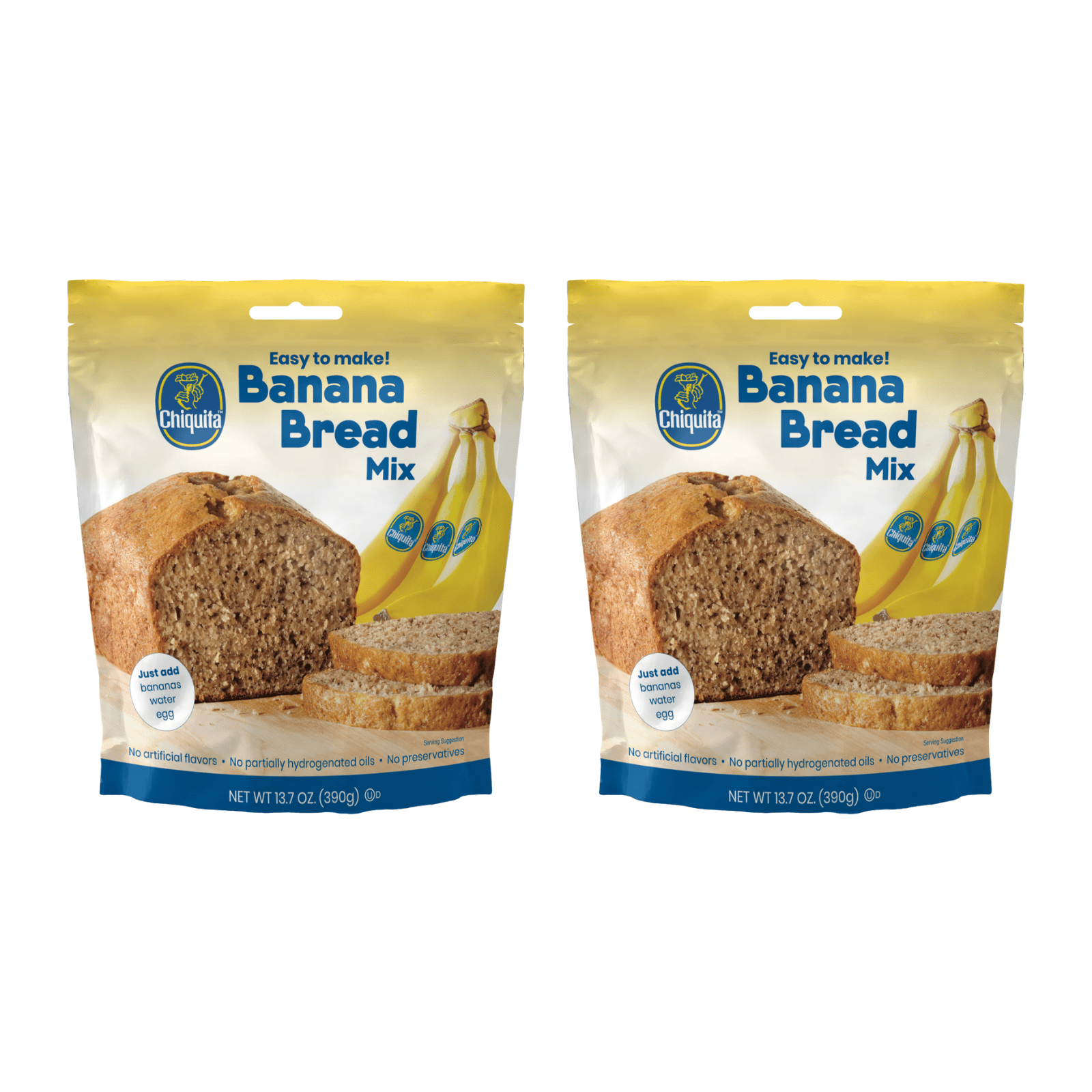 Chiquita Banana Bread Mix, 13.7 oz, 3 Pack, Quick Baking - Walmart.com