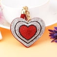 thumbnail image 4 of Langgg Porte-Clés Porte-Clés Porte-Clés Petit Sac à Main Décoratif Pendentif Polyvalent Doux Cadeau Sac de Fabrication Décor Coeur Porte-Clés Rouge 1Set, 4 of 6