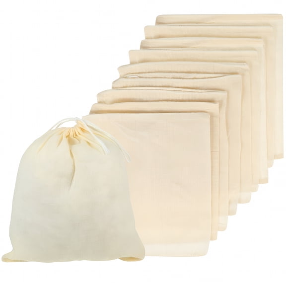 ACDANC Spice Bags for Cooking 10pcs Drawstring Strainer Bags Cheesecloth Filter Bags for Spice Medicine Dried Herbs