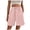 M309 Pink, variant on Tfken Summer Women Shorts Solid Color Elastic Waist Shorts With Pockets Casual Fashion Female Soft Clothes Black