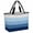 Blue, variant on Black Grey Ombre Beach Bag for Women, Large Breathable Mesh Beach Tote Bag, Modern Abstract Art Farmhouse Striped Sandproof Lightweight Travel Bags for Vacation Picnic Swimming Pool 15.7"x15.7"x9.1"