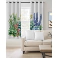 thumbnail image 2 of Spring Succulent Blackout Curtains for Bedroom Living Room Darkening Curtains 84 Inch Length 2 Panels Set Tropical Botanical Seasonal Summer Window Curtain Window Treatment Grommet Drapes 42"x84", 2 of 9