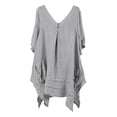 thumbnail image 3 of Womens Athletic Tops Fashion Women's Layering Tee Long Sleeve Women Summer Long Women T Shirt Ladies Workout Stretch Womens Summer Top Sleeve T Shirt Stretch Shirts Loose Casual Gray L, 3 of 4