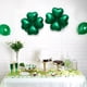 thumbnail image 5 of KAKOWELY 24 globos de aluminio creativos para el Día de San Patricio, con forma de corazón y trébol, adorno para fiesta (verde), 5 of 5