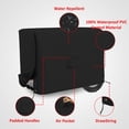 thumbnail image 2 of COVERS&ALL Outdoor Generator Cover, 18 Oz Heavy Duty Waterproof UV & Weather Resistant, Universal Portable Equipment Storage Protector with Air Vents & Drawstrings (20"W X 15"D X 17"H, Black), 2 of 6