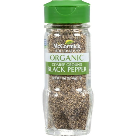 McCormick Gourmet Organic Coarse Ground Black Pepper - 1.62 oz- Pack of 2