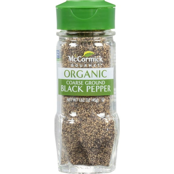 McCormick Gourmet Organic Coarse Ground Black Pepper - 1.62 oz- Pack of 2