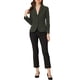 thumbnail image 2 of BLAZER DE TRABAJO PARA MUJER INSPIRADOR CHIC CON SOLAPA Y MANGAS LARGAS, TRAJE BLAZER EN VERDE EJÉRCITO, TALLA XL, 2 of 6