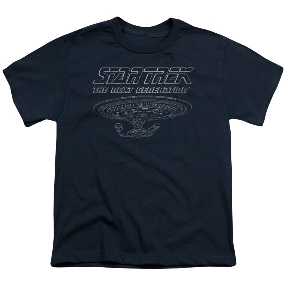 Star Trek - Tng Enterprise - Youth Short Sleeve Shirt - Small