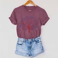 thumbnail image 6 of Vetsdori Womens Red White and Blue Shirts Fourth of July USA Years Anniversary Pullover Short Sleeve Graphic Casual American Flag,Fashion Independence Day Blouses for Women Summer, 6 of 7
