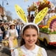 thumbnail image 5 of Diadema con orejas de conejo de vellón, pinza para el pelo de conejo de Pascua, aros para la cabeza, diadema de plástico, 5 of 6