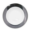 Rainbow, Rim Soup Plate 12 Oz. Black 8-3/4"Dia. X 2"H, Stoneware, Black - Pack of 12