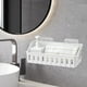 thumbnail image 4 of Organizadores de armario y almacenamiento, Organización y almacenamiento, Contenedores de almacenamiento Estante de baño sin perforaciones Estante colgante para ducha de baño Cesta colgante para champ, 4 of 6