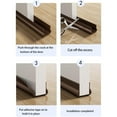 thumbnail image 6 of Door Seal Strips,Soundproof Door Seal,Door Threshold Seal, Bottom Door Seal Strip,Soundproof Door Stopper Pvc Seal Strips Efficiency Door Bottom Sealing Strips For Noise Reduction & Insulation,Brown, 6 of 8