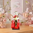 thumbnail image 6 of Traditional Figurine Chinese Doll Statue Handcrafted Silk Design for Desktop Decor Office Table Centerpieces, 6 of 9