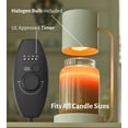 thumbnail image 3 of Lámpara Calentadora de Velas Cozyberry Blanco con Difusor Regulable Compatible con Yankee Candle Gra, 3 of 6