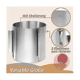 thumbnail image 3 of Molde para tartas ajustable de 20 cm de alto - Molde de acero inoxidable ajustable - Molde para tartas de 20 cm de alto - s202412244395, 3 of 5