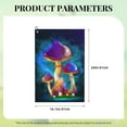 thumbnail image 4 of Kdxio Magic Mushrooms ,Fireflies Pattern Golf Towel (24" X 16") with Carabiner Clip - The Convenient Golf Cleaning Towel, 4 of 8