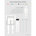thumbnail image 6 of Ma Croix Mens Premium Training Shorts Basketball Boxing Gym Active Below-Knee Long Shorts, 6 of 6