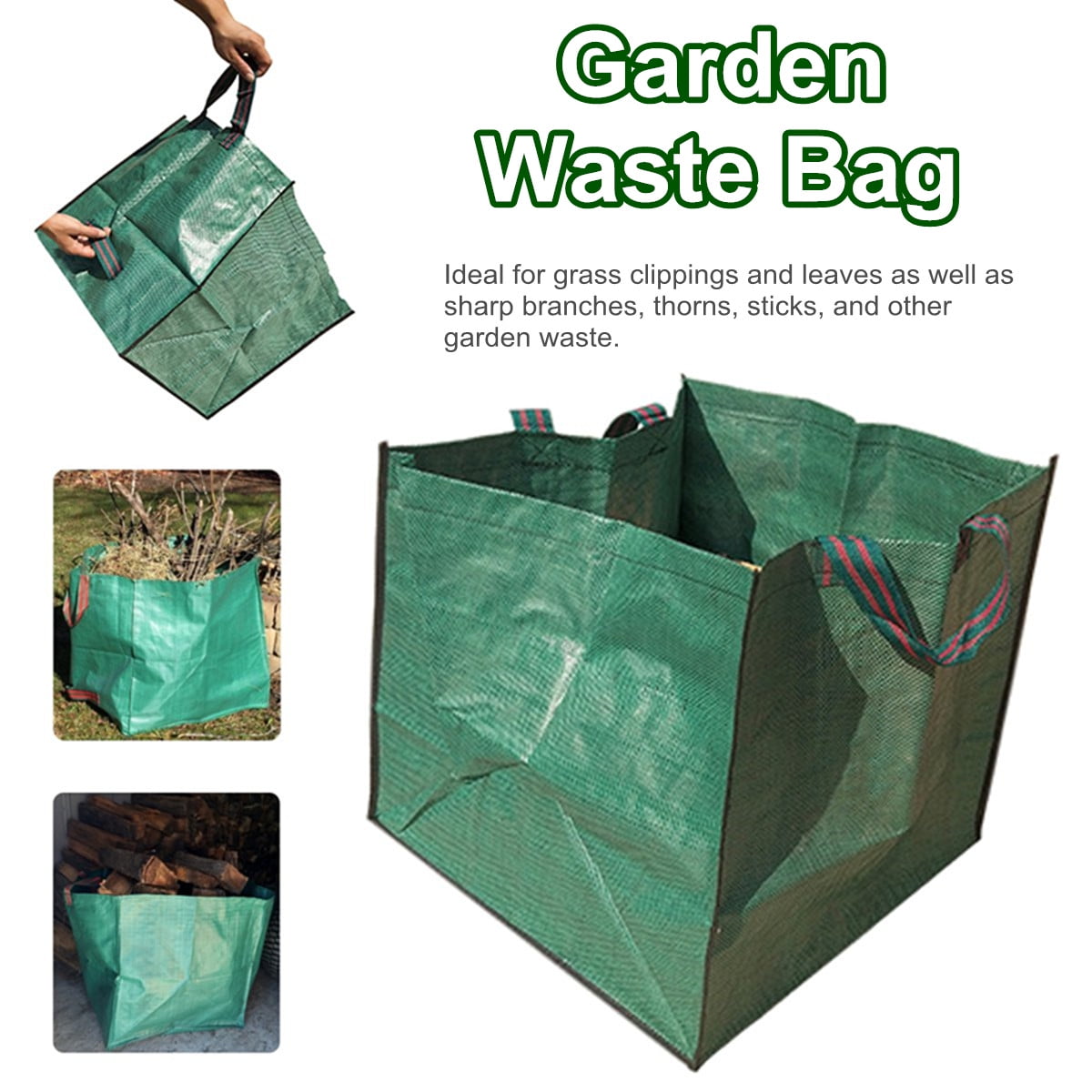 Round Square Heavy Duty Garden Waste Recycling Bag Rubbish Leaves Grass Sack Bin Walmart Canada