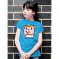 thumbnail image 2 of Surprised Pig T-Shirt Juniors -Image by Shutterstock,  x-Large, 2 of 4