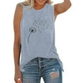 thumbnail image 2 of LIBRCLO Tank Tops for Women Crew Neck Sleeveless Printed Shirts Fashion Casual Summer Loose Blouses, 2 of 3