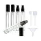 thumbnail image 3 of 5 botellas de perfume de vidrio con atomizador de 10 ml, compactas, con dispensador, para fiestas. Negro, 3 of 9