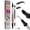 BLACK, variant on Dual-End Liquid Eyebrow Pen, Brown, Waterproof Smudge-Proof Brow Pen with Brush, Natural Hair-Like Strokes for Auburn & Medium Brown Hair