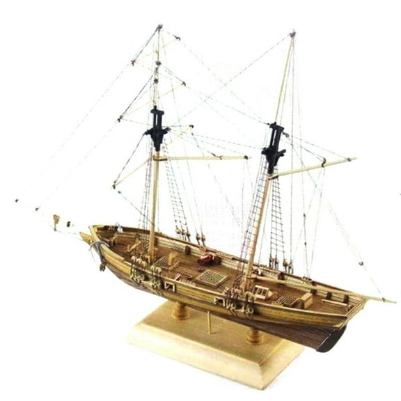 1:70 New Port Wooden Sailing Boat Model DIY Kit Ship Assembly Decoration Gift
