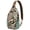 Tropical, variant on Tropical Beach Sling Backpack with Hawaiian Floral Pattern, Jungle Leaves, Vibrant Palm Leaf and Botanical Exotic Style for Summer Vacation