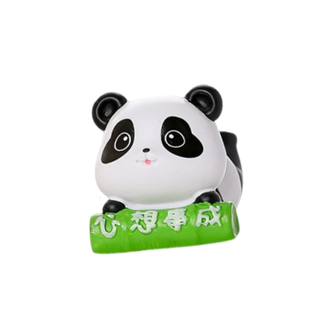 Figura de panda, adorno de mesa, decoración para el salpicadero del coche, escultura de animal para escritorio, mesa, centro de mesa, sala de estar, Estilo J