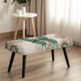 thumbnail image 4 of XYZCANDO Stain Resistant Dining Bench Covers, Butterfly Mandala Print Poly Spandex Elastic Hem Rectangle Dining Chair Slipover for Living Room Home, 4 of 9