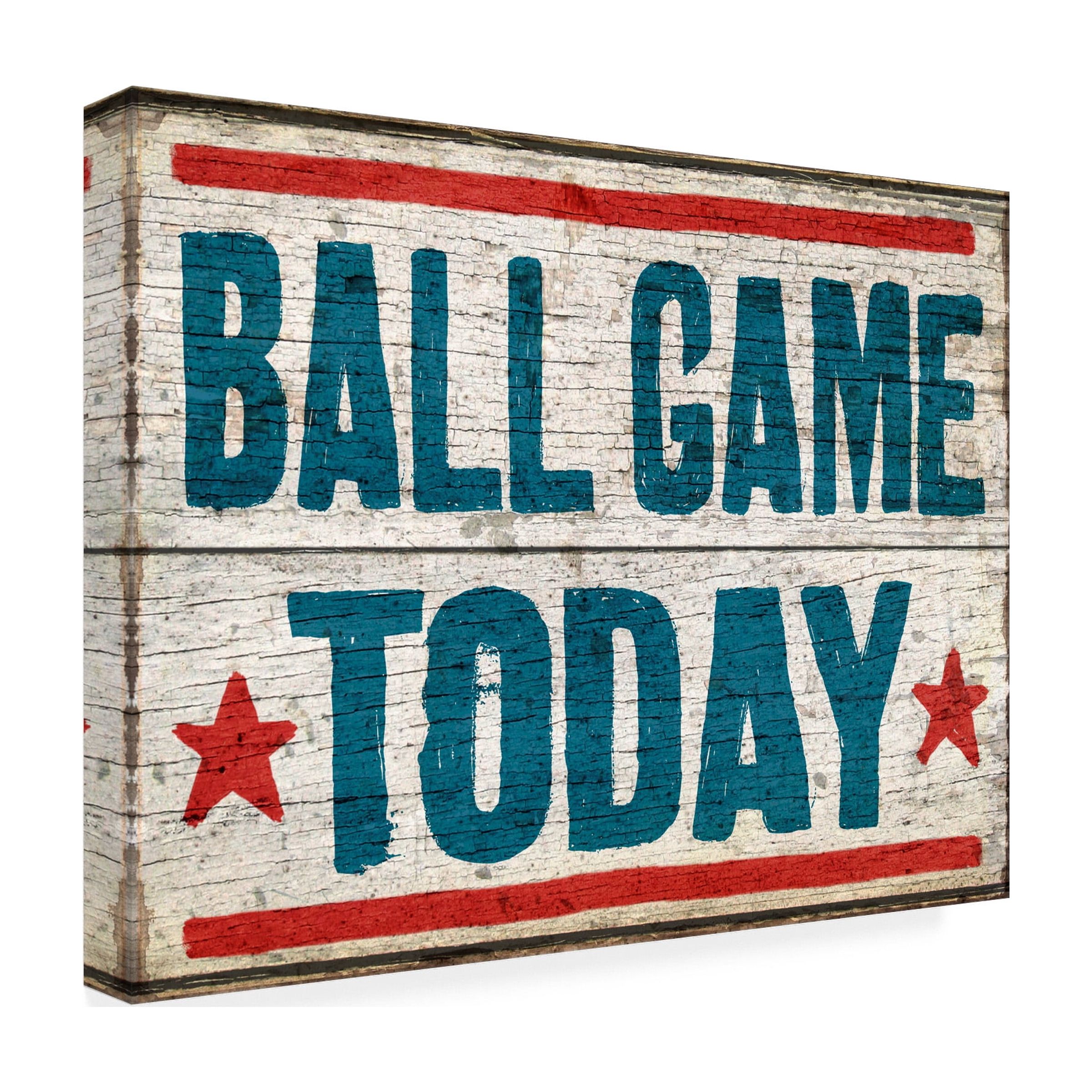 RetroPlanet 'Ball Game Today' Canvas Art