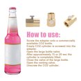 thumbnail image 4 of Brass Adapter for Refill Soda Stream and Soda Club W21.8-14, 4 of 7