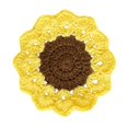 thumbnail image 3 of Protección de la mesa de la montaña de crochet hecha a mano Decoraciones del hogar Decoración de la bosque decorativa de la bebida decorativa para el Marrón de flores, 3 of 8