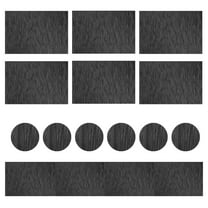 6pcs Placemat with Compatible Table Runner Crossweave Insulation Placemat Washable Table Mats Set Heat Resistant